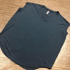 P-111 Athleta soft knit sleeveless top Modal blend BLUE sz S